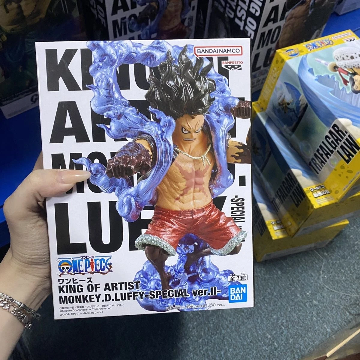 Bandai Banpresto One Piece King of Artist Monkey D. Luffy Gear 4 Snakeman Special Ver. II PVC Figure Collectible Anime Toys Gift