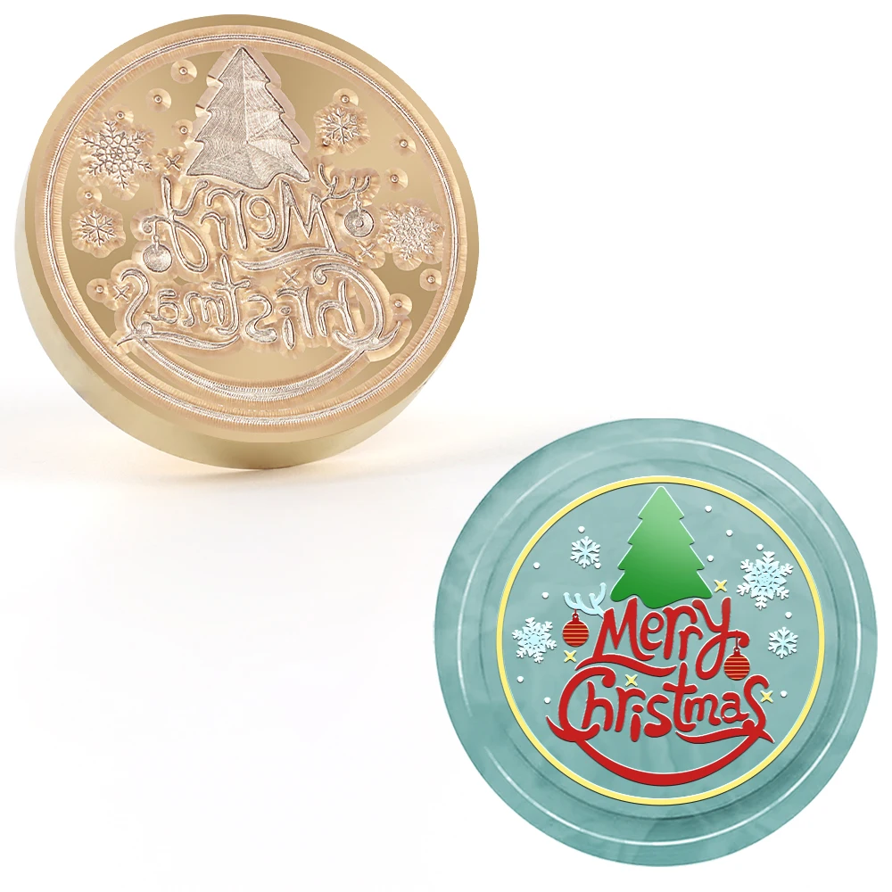 Christmas collection of removable brass wax stamp for decorating Christmas envelopes,Christmas party invitations,Christmas gifts