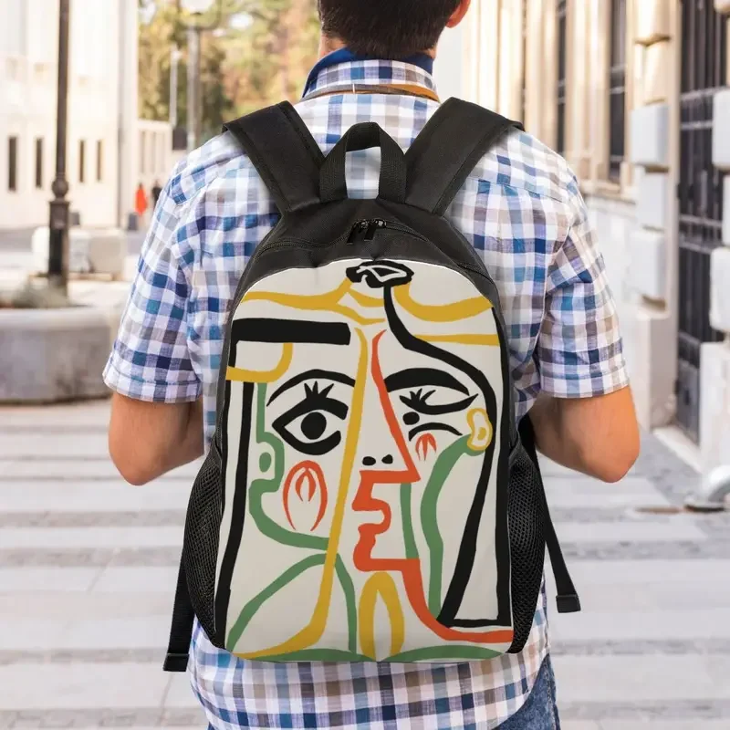 Moda masculina e feminina Laptop Backpack, Book Bag for College, School Students, Pcs, Picasso Art