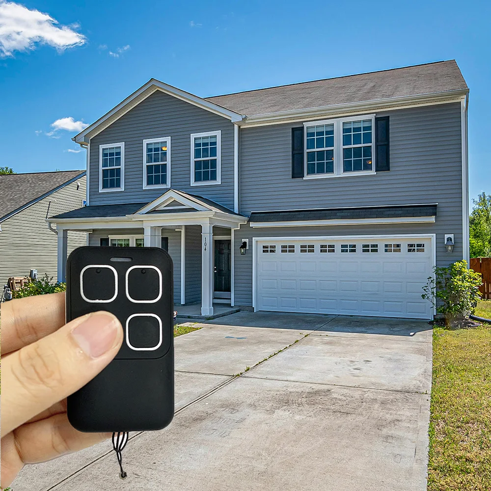 Universal 280-868MHz Garage Door Remote ，4-Button Cloning Copy Remote for Most Openers, Red Black Blue, Waterproof ABS