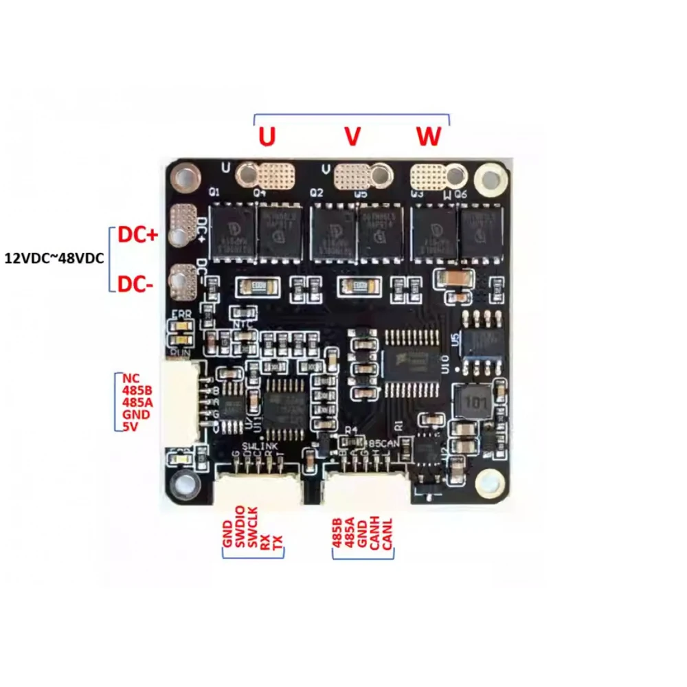 BLDC Motor Drive Module 12-48V Servo Motor Development Board FOC Vector Control Direct Drive Board Robot Joint