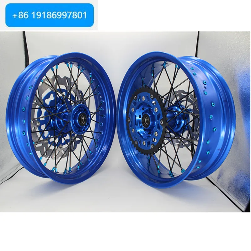 Motard 17 Inch Supermoto Wheels Aluminum YZ250 Motorcycle Wheels