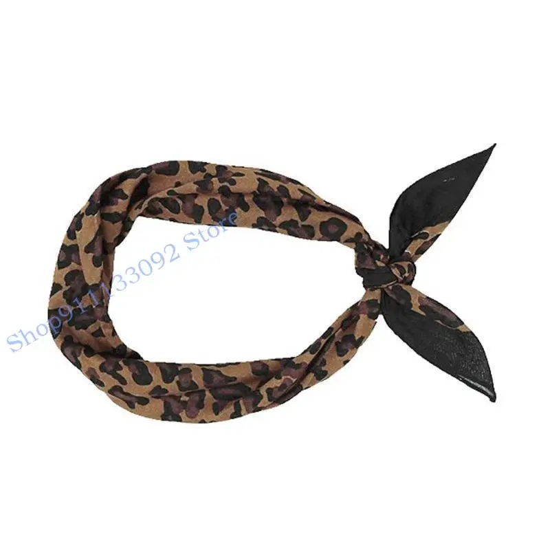 

H9ED BOHEMIAN VINTAGE LEOPARD PRINT UNISEX ИНСЕЙС КНУТАРНЫЙ СКРЕДНАЯ ШАРФ.