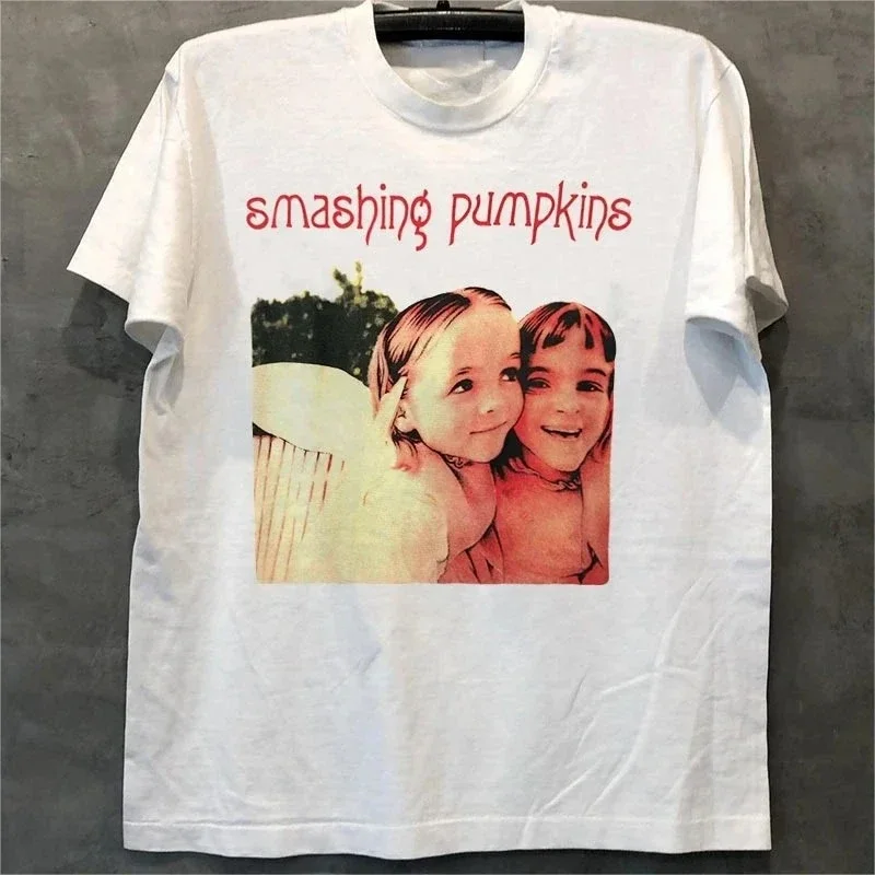 High Street Vintage Rock Short Sleeve Men Women Chip Hip Hop T-Shirt Cotton Smashing Pumpkins Pro Choice Graphic Print T Shirts