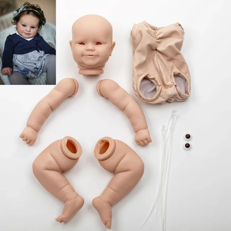 24inch Maddie Reborn Doll Kit Popular Baby Unfinished Unpainted Doll Parts DIY Blank Doll Toys