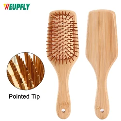 Bamboo Wooden Comb Scalp Air Cushion Massage Comb Anti-Static Detangling Cushion Hair Steel Needle Brush Hairdressing Tools