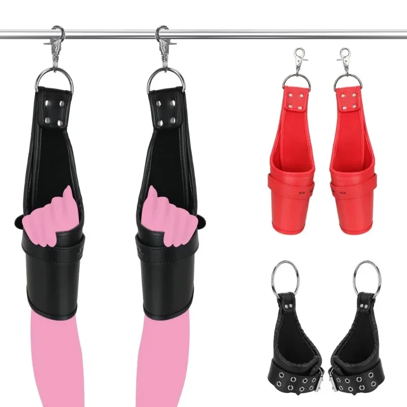 

Sex Bondage Strap Adult Games Cuffs Restraint Hanging Handcuffs Leather Ankle Wrist Suspension Erotic Sex Toys for Women