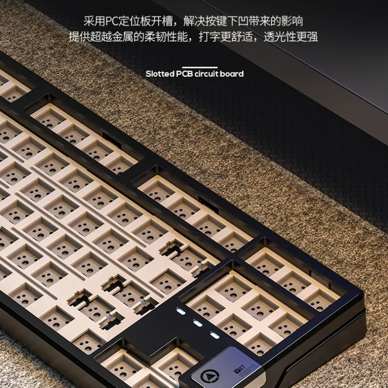 YINDIAO-Teclado ergonômico sem fio para jogos, Y87 Teclado mecânico, Junta Hot Swap, 80% Layout Layout, Modo 3, RGB, personalizado, PC, Escritório