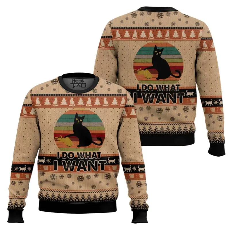 

Christmas Ugly Sweater Free Personalized Fashion Trend Autumn And Winter Round Neck Sweater Must Have For Both Men And Women