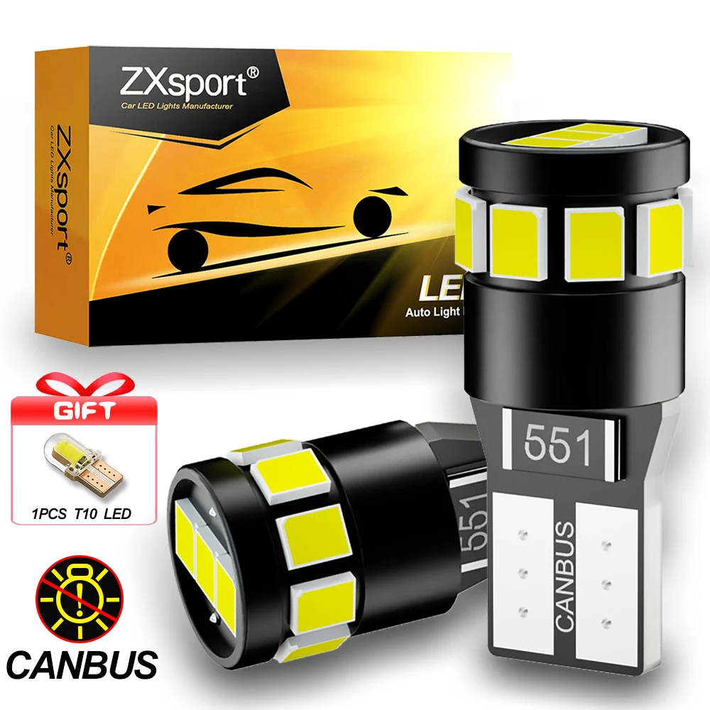 

Parking T10 W5W Led Canbus Error Free 194 168 Car Interior Light 6500K White 12V Instrument Lights Bulb Lamp AUTO Accessories