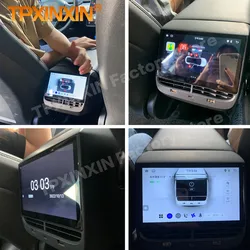 7 pollici per Tesla Model 1 3 Y X S lettore multimediale Android Display del sistema di intrattenimento del sedile posteriore con controllo dell'aria condizionata