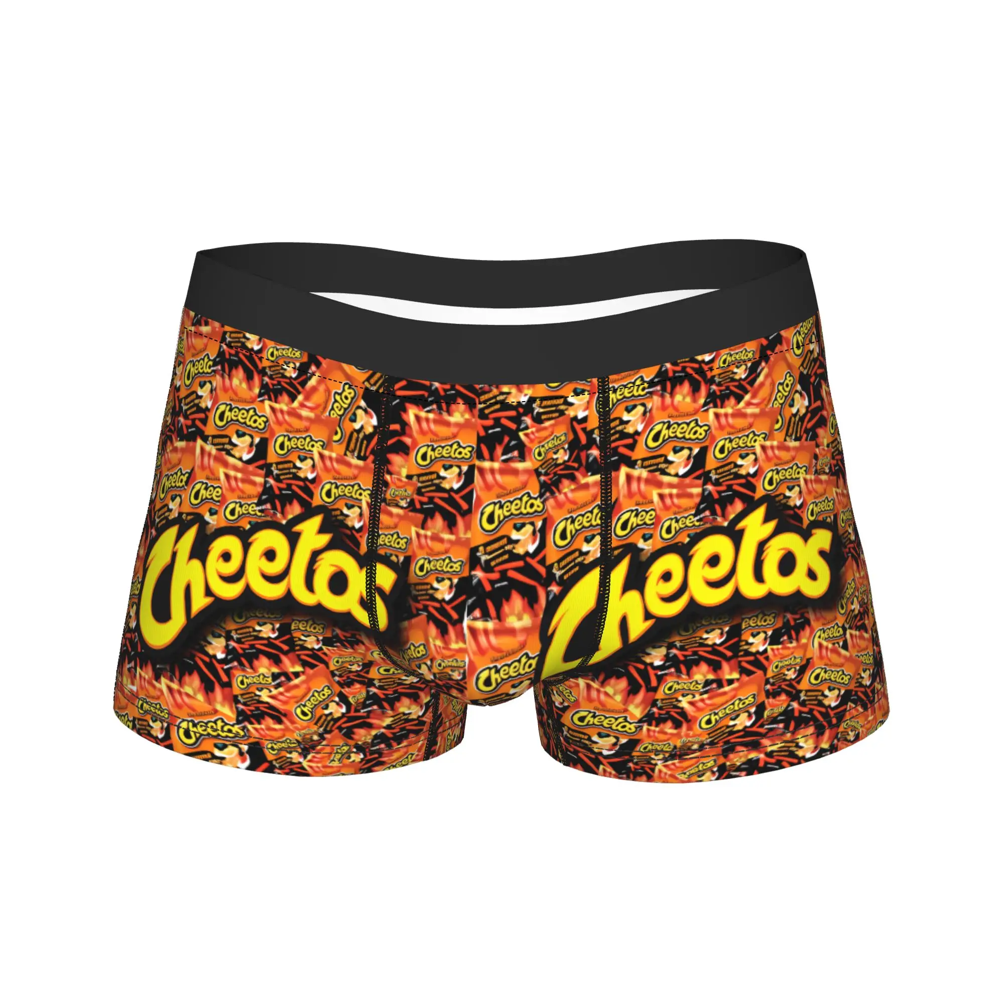 

Трусы-боксеры Cheetos Hot Snack Cartoon Chester с дизайнерским принтом, высококачественные мужские трусы, эластичные шорты, подарок на день рождения
