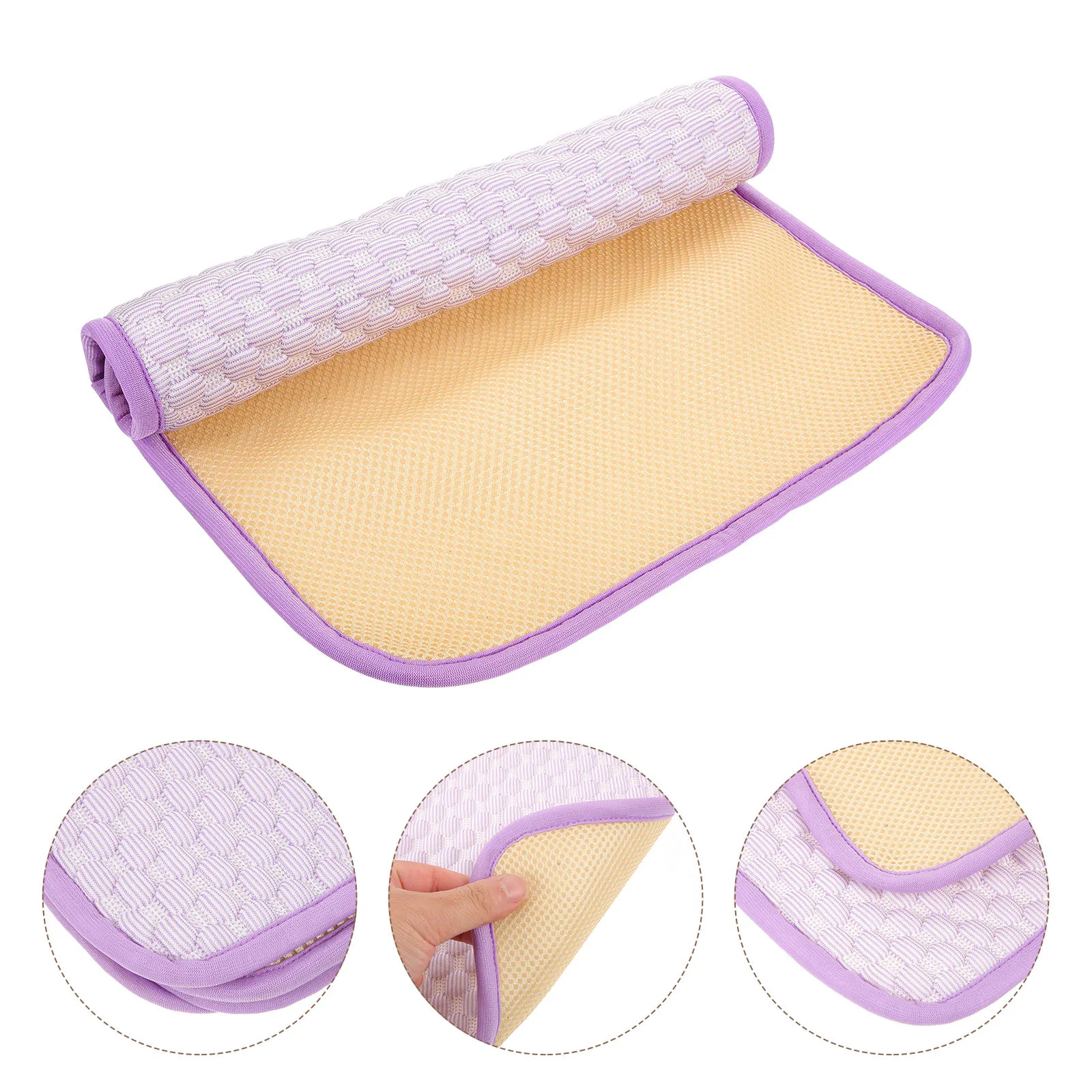 

Small Pet Cooling Mat Pad Cloth Material Breathable Comfortable Cooling Mat for Dog Cat Hamster Bunny Chinchilla Summer Sleeping