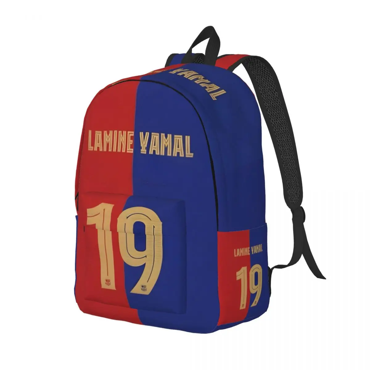 Lamine Yamal Number 19 Bag Printed Lightweight Casual Schoolbag For School, Outdoor, Shopping, Office 15.7in 17.7in