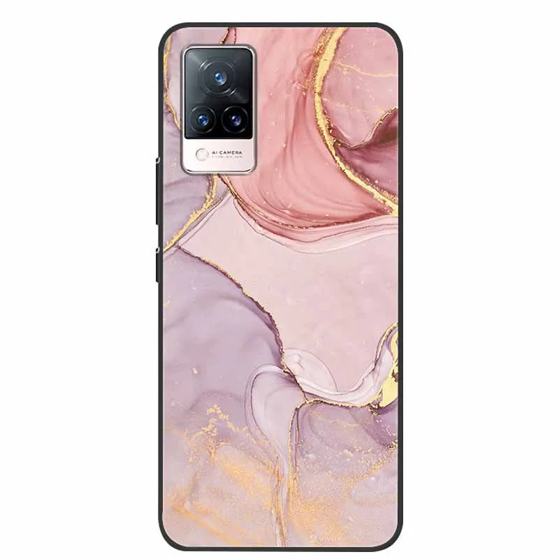 For vivo V21 5G Case New Fashion Marble silicon Soft TPU Back Cover For vivo V21e 4G 5G V21 V 21 Phone Cases vivoV21 v21e Capa