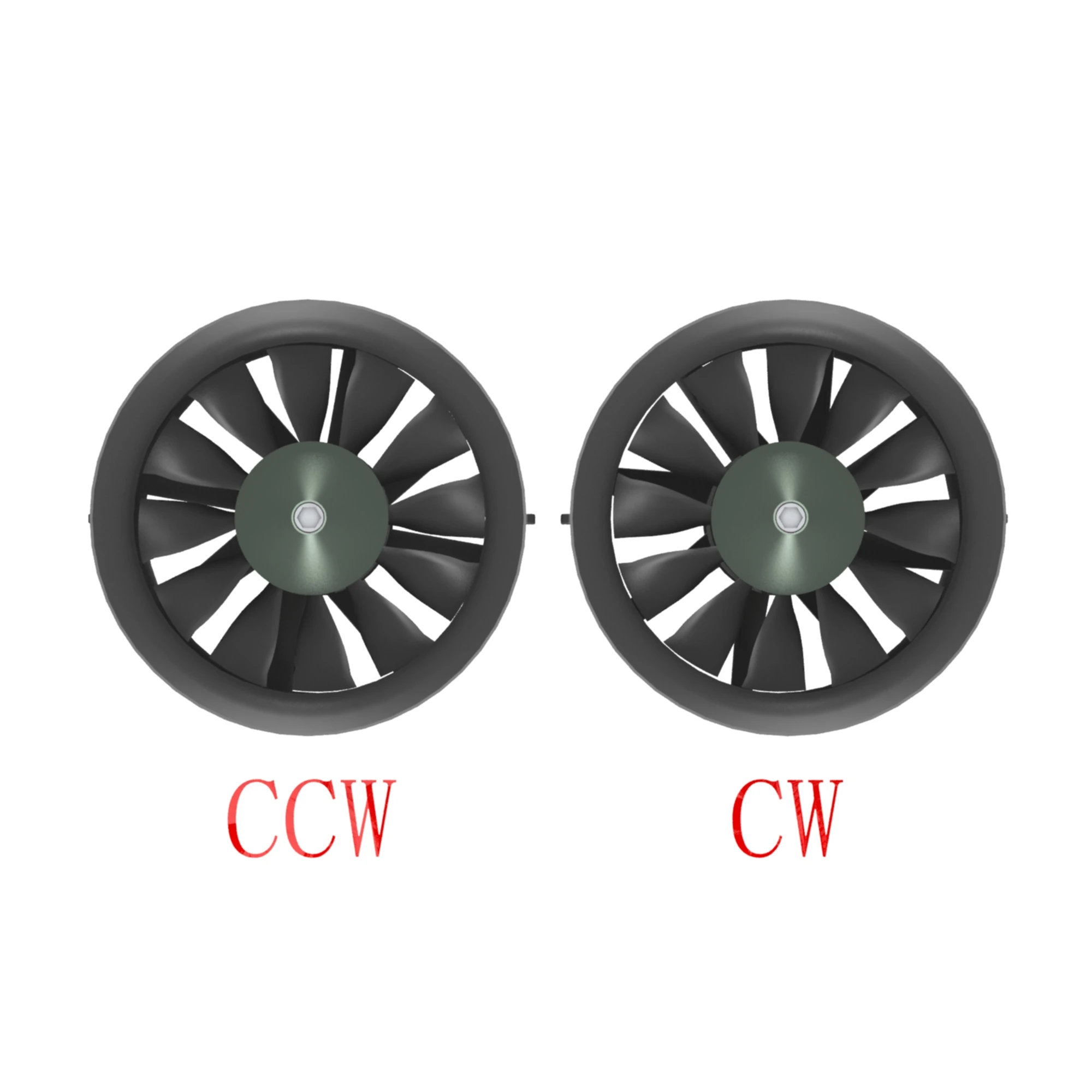 Kipas duct 12 pisau, Upgradation 90mm EDF QX-MOTOR QF3748 3758 Motor Brushless CW/CCW untuk Drone pesawat RC