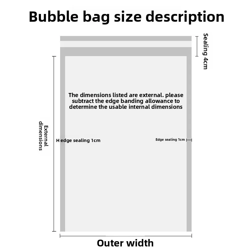 All-in-one Courier Packing Bags Self-sealing Shockproof Pearlized Film Bubble Envelopes for Secure Shipping & Mailing
