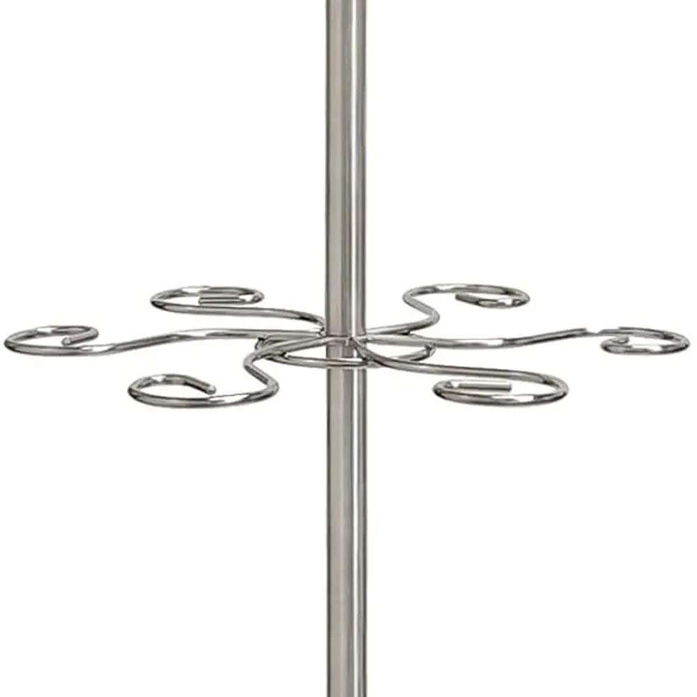 Sturdy Stainless Steel Wine Glass Holder - 12-Slot Marble Base Tabletop Rack for Stemware and Cocktail Glasses