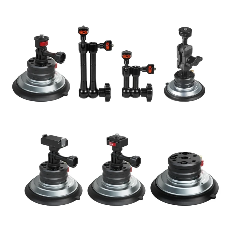 Alloy Vehicle Camera Mount Featuring 360 Rotate And Vacuum Suction Technology For Video Recording Stable 896C