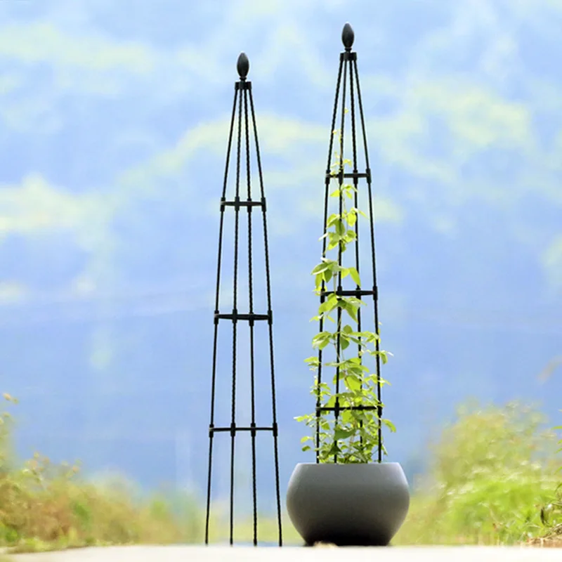 

8mmFlower Climbing Frame Outdoor Tower Type Flower Bud Plant Stand Gardening Bird Head Climbing Vine Frame Plastic Coated