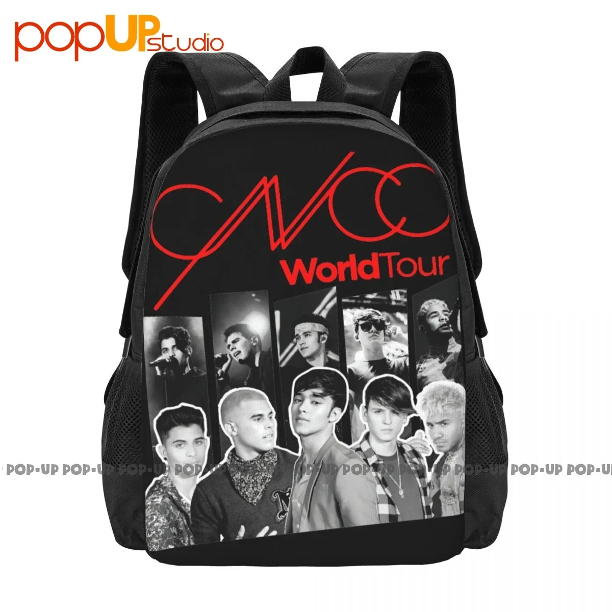 

Cnco American Boy Band World Tour Logo Backpack Large Capacity Bookbag Training 3d Printing Clothes Backpacks