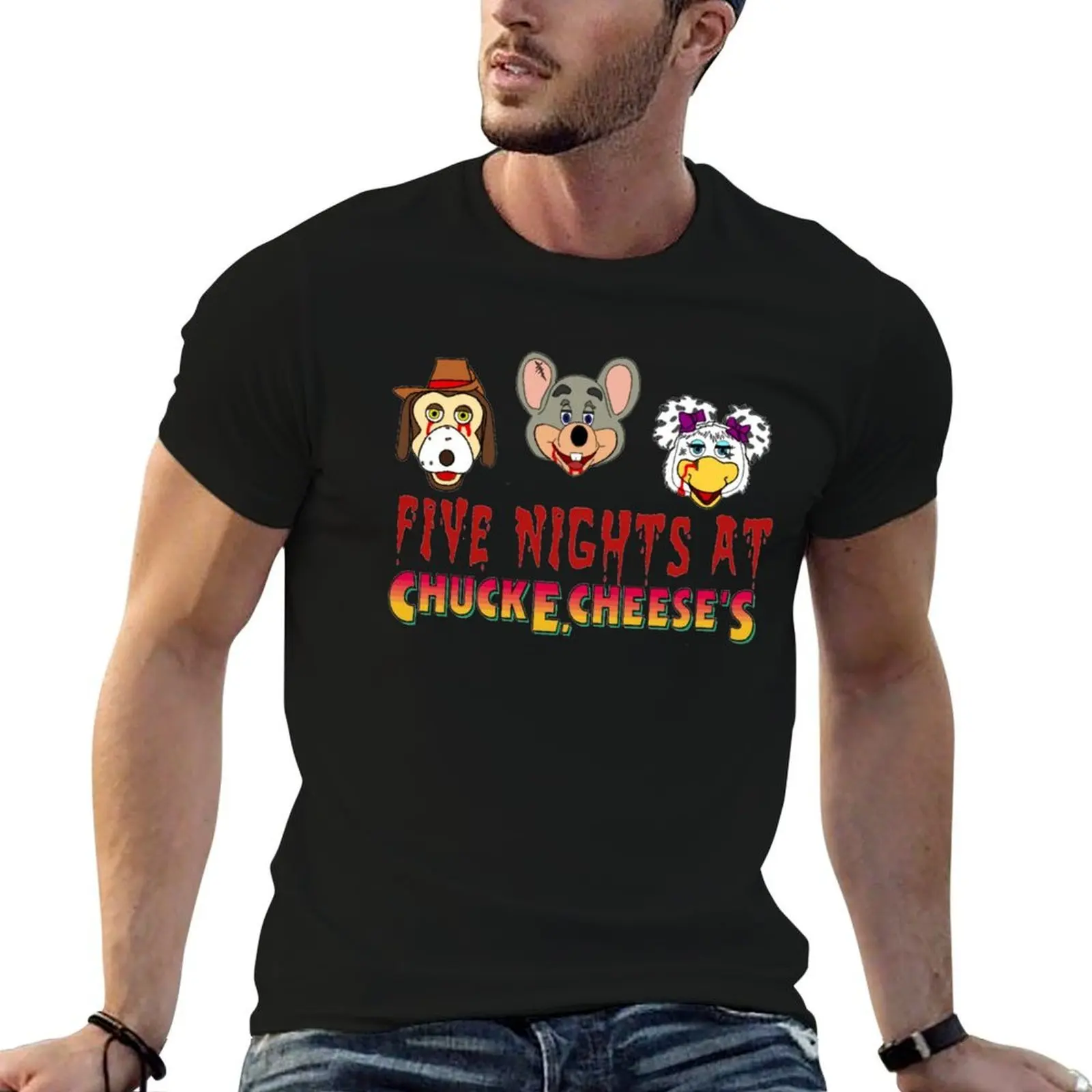

Five Nights at Chucky's T-Shirt man t shirt luxury t shirts for man graphic vintage T-Shirt