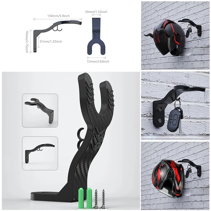 For Macbor Montana XR1 XR5 500 Rockster flat 125 Eight Mile 500 Motorcycle Helmet Hook Racks Multipurpose Hook Wall Mount Hooks