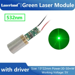 13mm 532nm 30-50mW Dot Laser Diode Module with Driver Stage Lighting