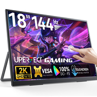 UPERFECT 18Inch 2.5K 144Hz 400Nits Touch Monitor Portable Gaming PC Display Laptop Extended Second Screen With Type C Mini HDMI