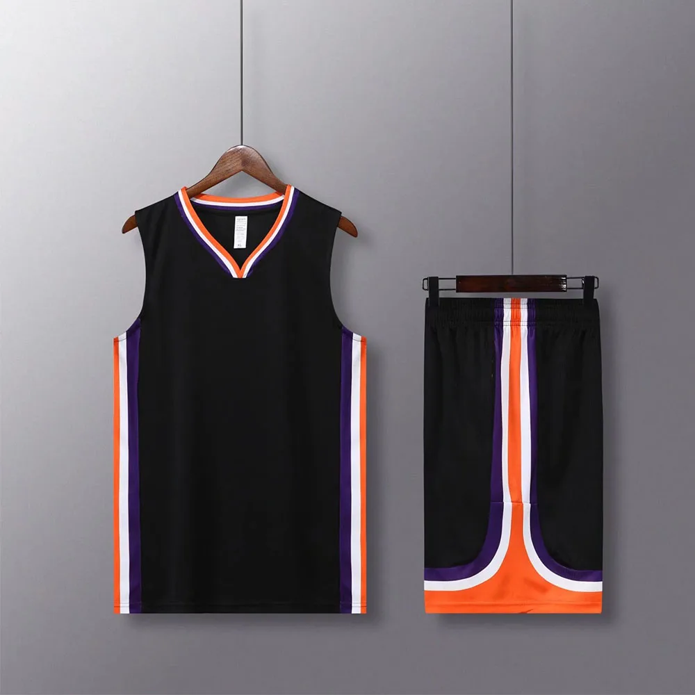 Sublimation Blanks Custom Basketball Jersey Set for Men Boy Kids Quick-dry Team Professional Basketball Uniforms Wear Plus Size