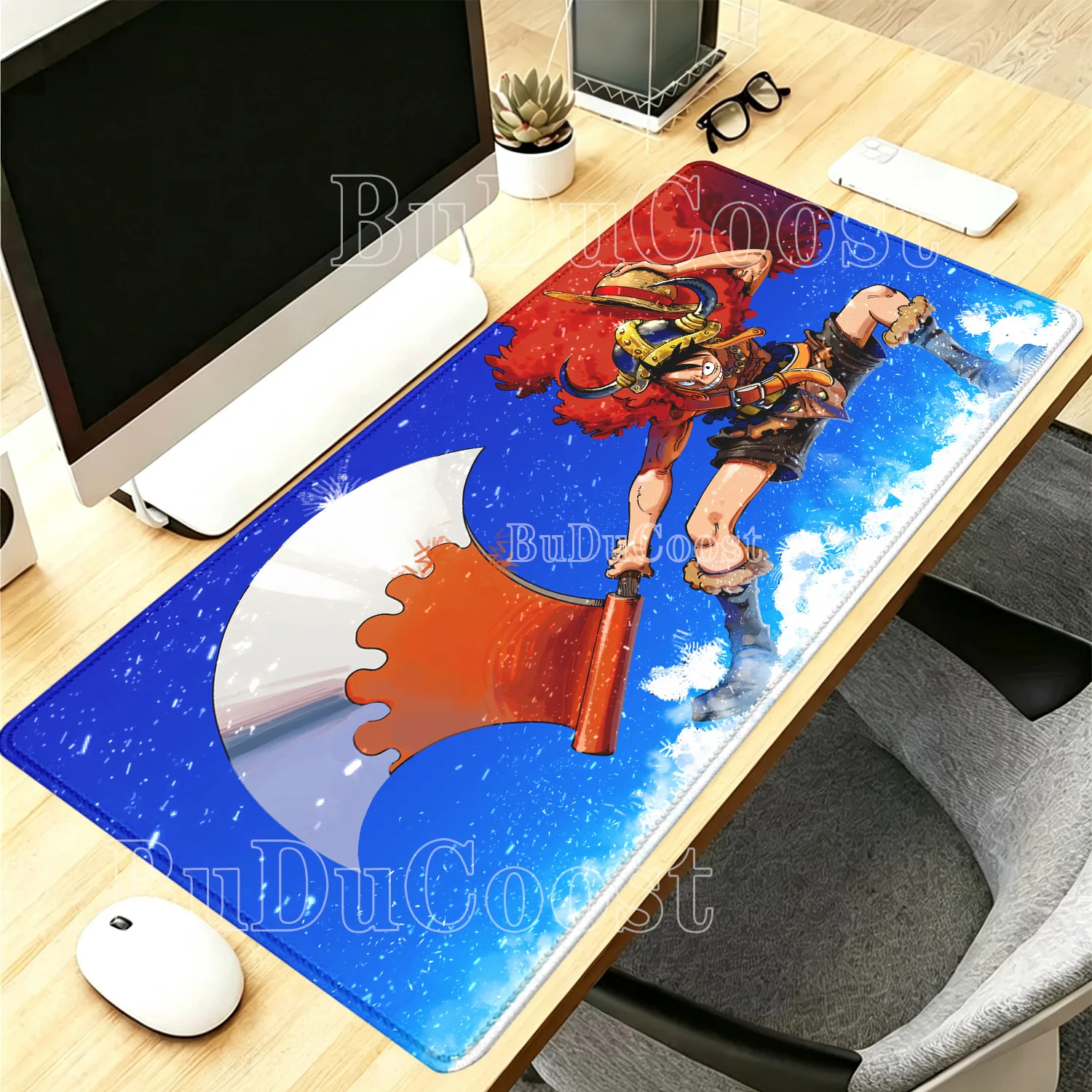 Luffy Roronoa Zoro One Piece Gaming XXL Mouse Pad Gamer anime HD printing Mousepad PC Keyboard overlock Non-Slip Office Desk Mat