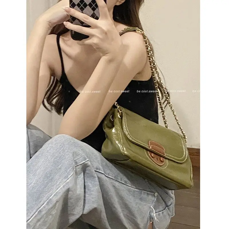 

크로스백 Vintage Square Bags For Women Luxury Designer Handbags Women's Bag 2023 Trend Shoulder Crossbody Bags Chain Bolsa Feminina