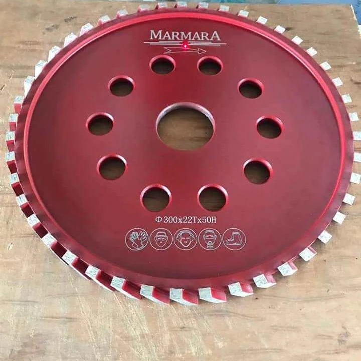 300mm CNC circle segmented wheel dioamond groove wheel for grooving Diamond milling wheel for granite marble