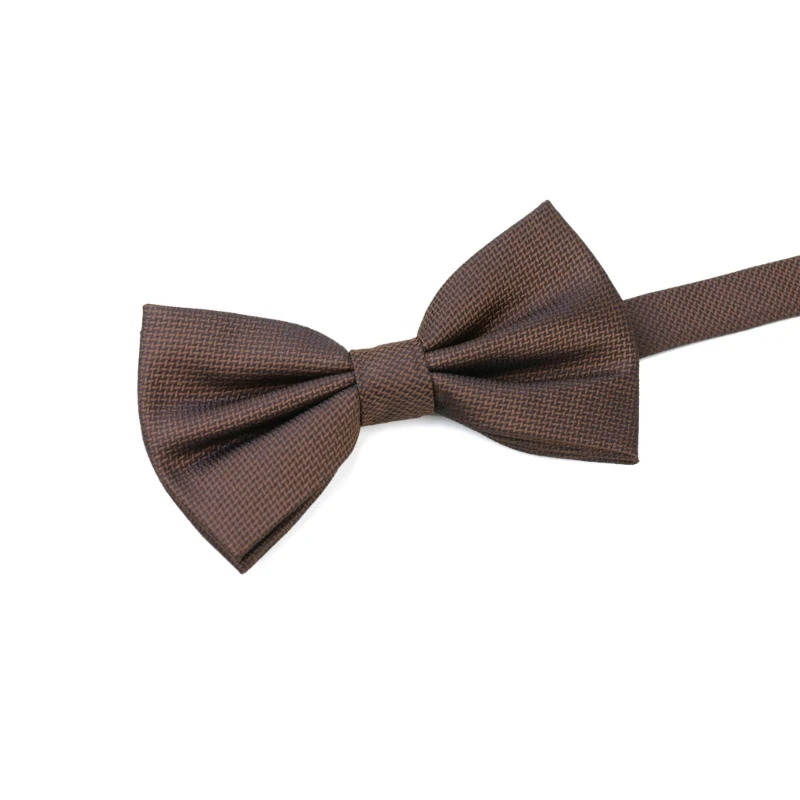 Mens Vintage Brown Pretied Bowtie Neckwear for Wedding Banquets Party Necktie DropShipping