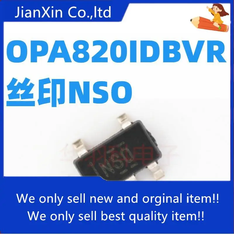 

5pcs 100% orginal new Operational amplifier OPA820IDBVR OPA820 Silkscreen NSO SOT23-5