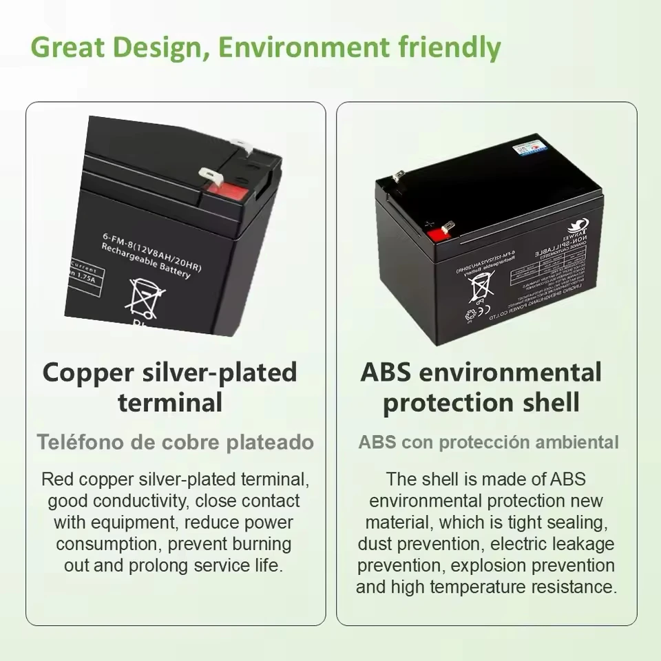 6V/12V Rechargeable Battery For Children's Electric Vehicles Toy Cars Motorcycles Baby Strollers Battery 5Ah 7Ah 8Ah 12Ah