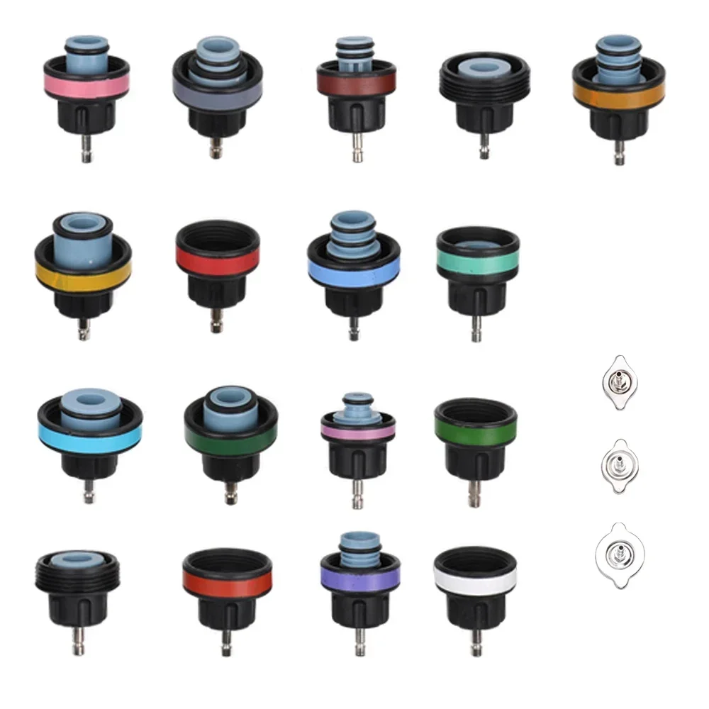 28pcs Universal Radiator Pressure Gauge Pressure Tester Vacuum Type Cooling System Test Detector Kits Code Reader C30AX 12V