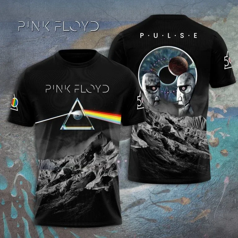 A camiseta 3D da Pink Floyd é uma camiseta 3D neutra de gênero que pode ser usada por homens e mulheres como moda de manga curta