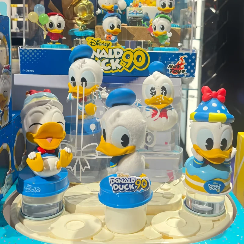 

Горячие игрушки Disney Donald Duck, серия 90-летия, слепая коробка, сумка для догадок, загадочная коробка, коллекция игрушек, декор, детский подарок на день рождения