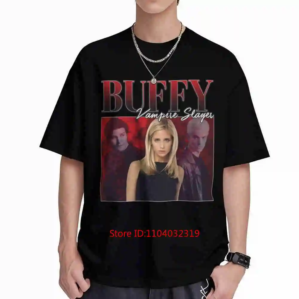 Buffy Retro Short Sleeve Tee 100% Cotton T-Shirt