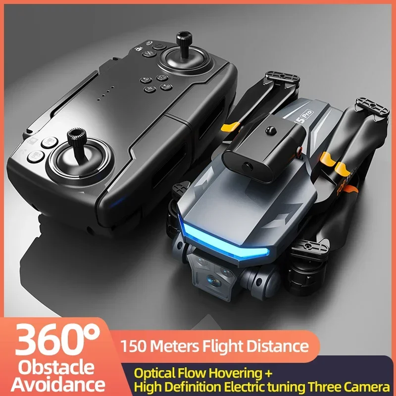 

Drone 4k high-definition dual camera gesture photography optical flow positioning four-sided obstacle avoidance brushless toys a