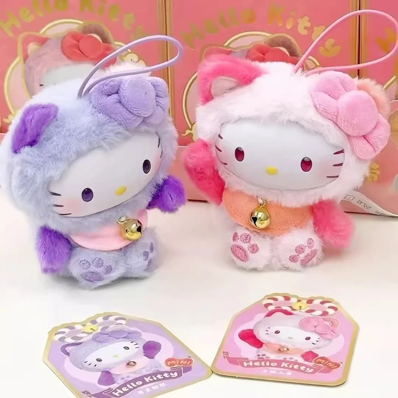 

Genuine Sanrio Hellokitty Meow Meow Blessing Series Vinyl Plush Mini Pendant Blind Box New Year's Cute Gift