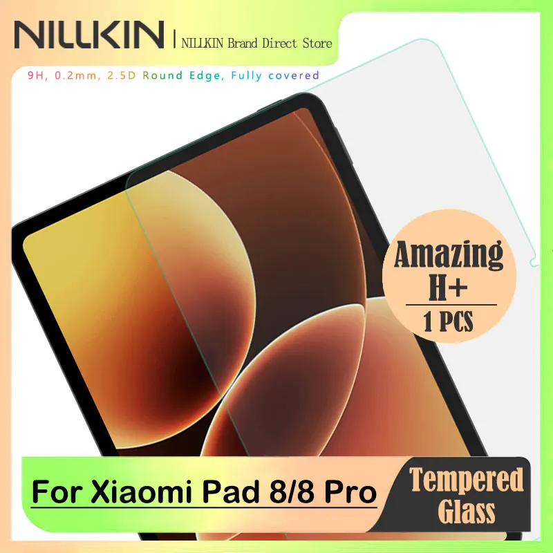 

Для Xiaomi Pad 8/Pad 8 Pro, NILLKIN H + Защитная пленка из закаленного стекла, защита от отпечатков пальцев, высокая прозрачность, устойчивость к царапинам