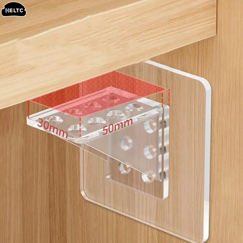 2/4pcs Adhesive Shelf Support Pegs For Kitchen Bedroom Closet Cabinet Shelf Support Clips Wall Hanger Sticker Bracket Holder