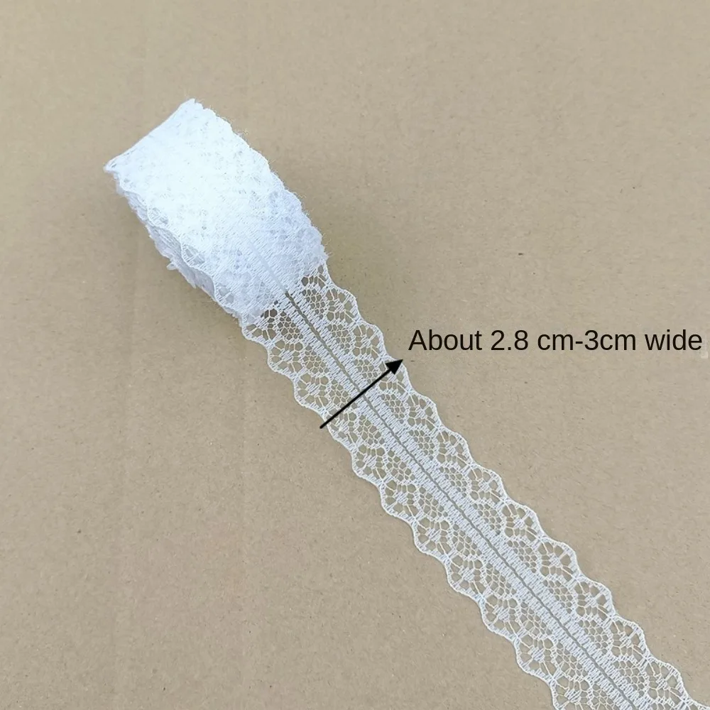 New White Lace Packing Material Embroidered DIY DIY Garment Accessories Lace Sewing Ribbon
