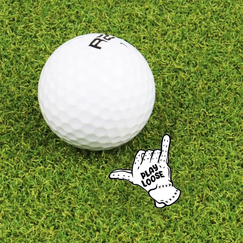 Golf Ball Position Marker Golf Accessories Ball Markers Special Gesture Design Golf Ball Aiming Marker For Putting Green Decor