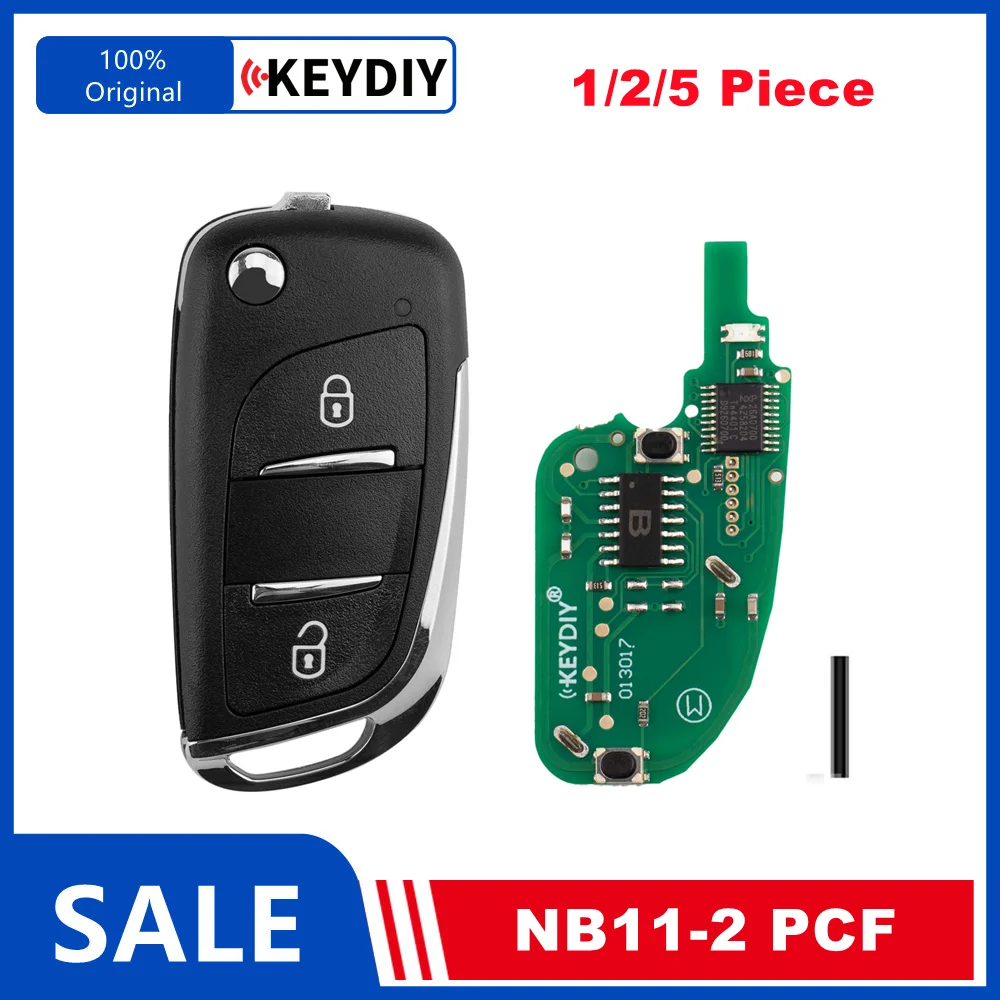 

1/2/5 шт. KEYDIY KD NB11 PCF для PSA Тип 2, универсальные откидные автомобильные дистанционные ключи