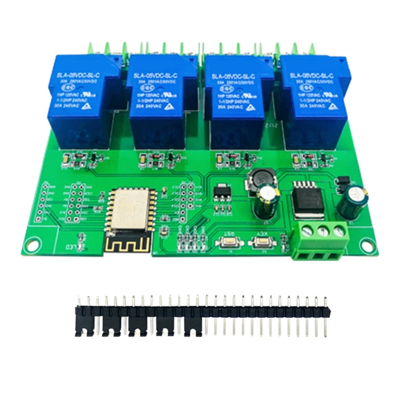 

DC7-28/5V Power Supply ESP8266 Development Board Wifi 4-Way 30A Relay Module ESP-12F Development Board