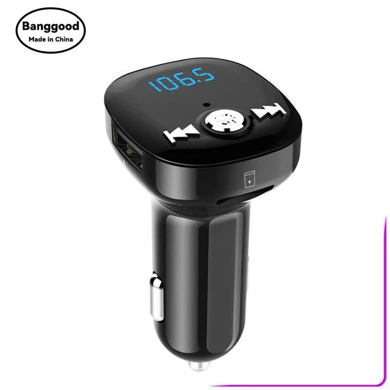 BC40 Bluetooth 4.2 Car Bluetooth MP3 FM Speakerphone, Support Card Reading, U Disk Reading, Dual USB New Model
