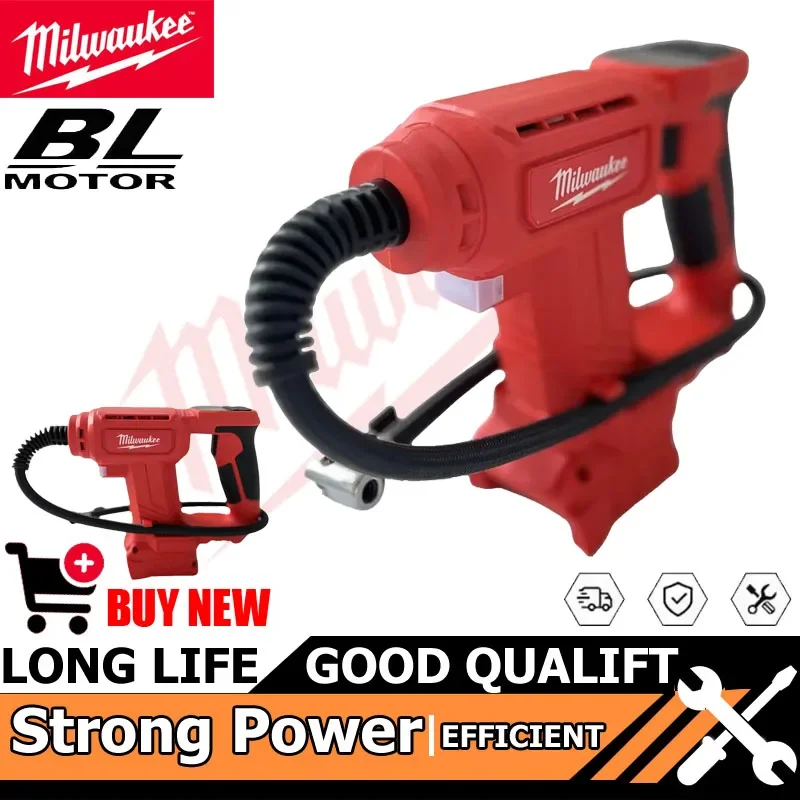 

Milwaukee For 18V Battery Compressor 150PSI Electric Air Cordless Tire Inflator Air Pump with Digital Pressure Gauge Power Tools